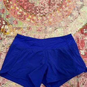 Lululemon speed up shorts, cobalt